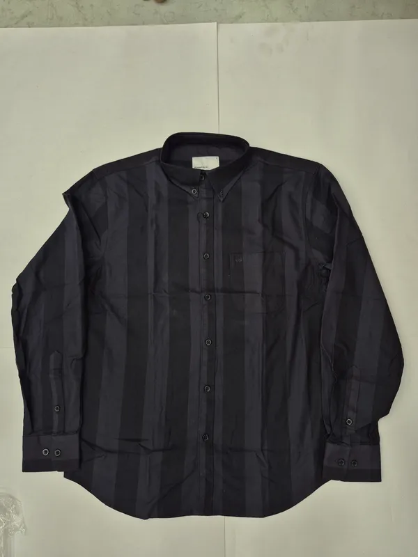 Black__Oxford_Striped_Shirt_for_Men