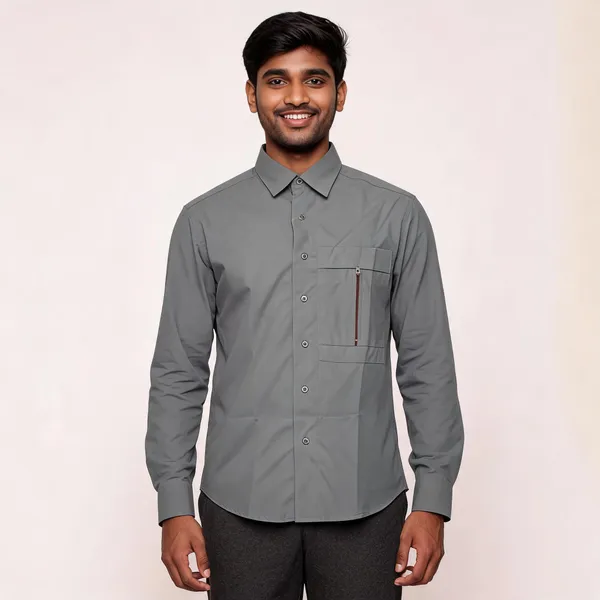 Grey_Designer_Zipper_Shirt_for_Men