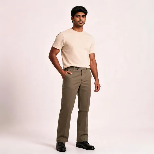 Olive_Brown_Boot_cut_Trousers_for_Men