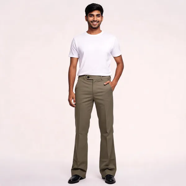 Olive_Brown_Boot_cut_Trousers_for_Men