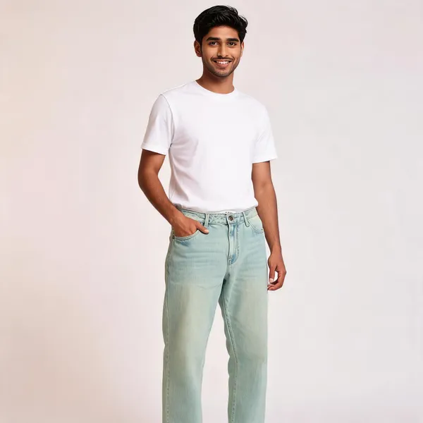 Light_Green_Denim_Baggy_Fit_Jeans_for_Men