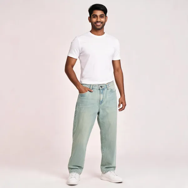Light_Green_Denim_Baggy_Fit_Jeans_for_Men