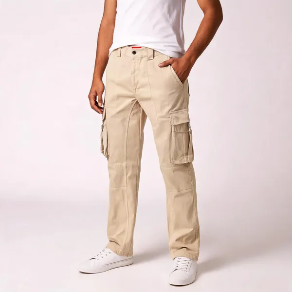Beige_RFD_Jeans_Cargo_Pants_for_Men