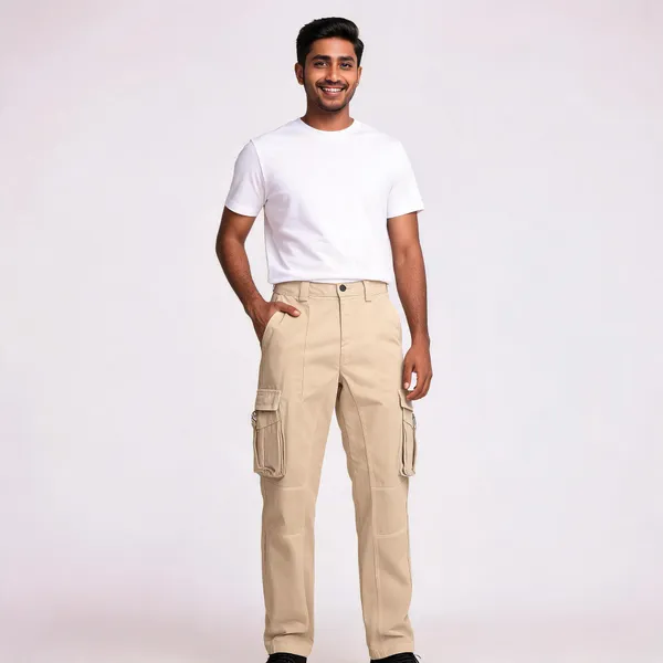 Beige_RFD_Jeans_Cargo_Pants_for_Men