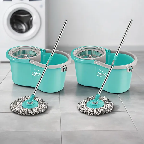 Steel_Handle_Microfiber_Sea_Green_Spin_Mop_Set_With_Bucket_Pack_Of_2