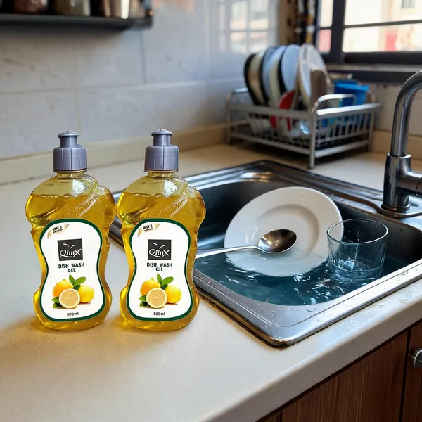 Qlinx_Lemon_Extract_Dishwashing_Gel_500_Ml_Pack_Of_2
