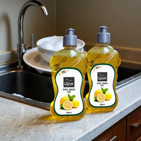 Qlinx_Lemon_Extract_Dishwashing_Gel_500_Ml_Pack_Of_2