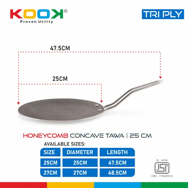 TRIPLY_NONSTICK_(HONEY_COMB)_CONCAVE_TAWA