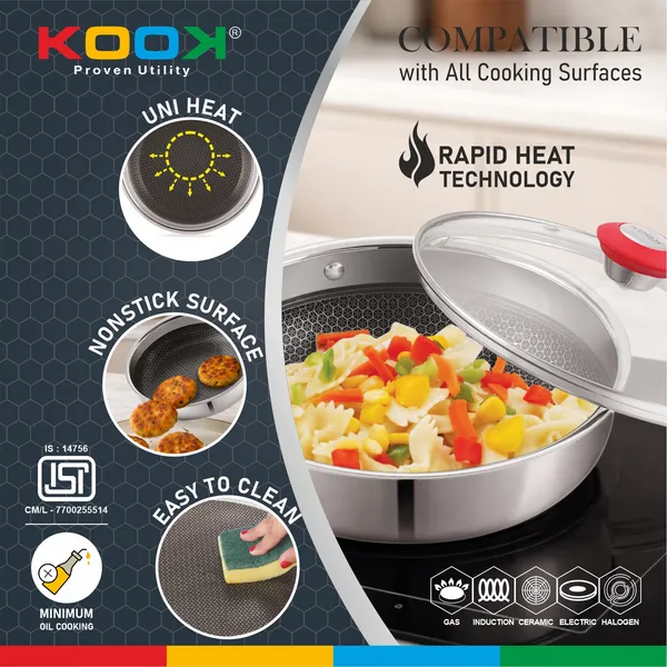 TRIPLYNONSTICK_(HONEY_COMB)_DEEP_FRY_PAN_WITH_GLASS_LID