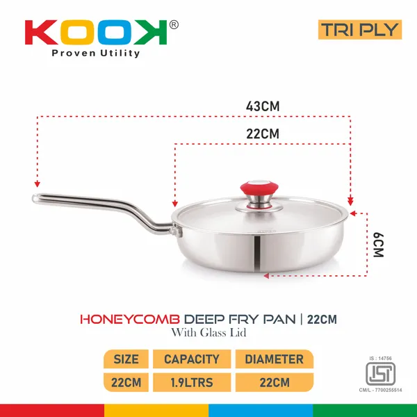 TRIPLYNONSTICK_(HONEY_COMB)_DEEP_FRY_PAN_WITH_STAINLESS_STEEL_LID