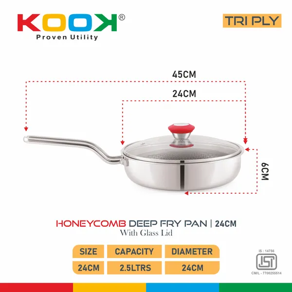 TRIPLYNONSTICK_(HONEY_COMB)_DEEP_FRY_PAN_WITH_GLASS_LID