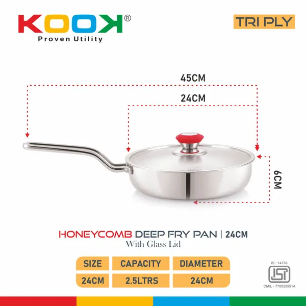 TRIPLYNONSTICK_(HONEY_COMB)_DEEP_FRY_PAN_WITH_STAINLESS_STEEL_LID