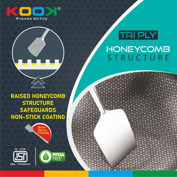 TRIPLY_NONSTICK_(HONEY_COMB)_DEEP_TASLA_WITH_STAINLESS_STEEL_LID
