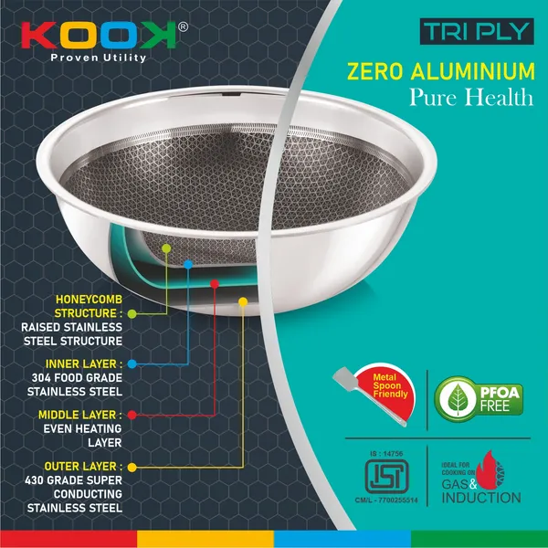 TRIPLY_NONSTICK_(HONEY_COMB)_DEEP_TASLA_WITH_STAINLESS_STEEL_LID