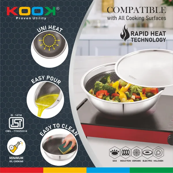 TRIPLY_NONSTICK_(HONEY_COMB)_DEEP_TASLA_WITH_STAINLESS_STEEL_LID