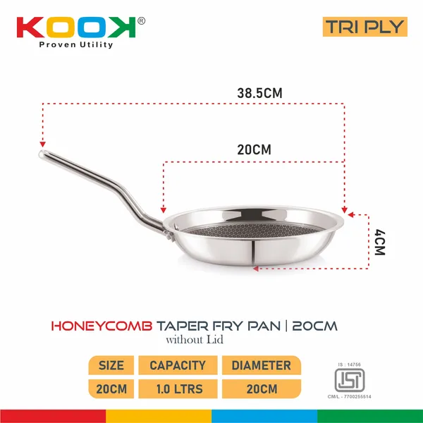 TRIPLYNONSTICK_(HONEY_COMB)_(TAPER)_FRY_PAN