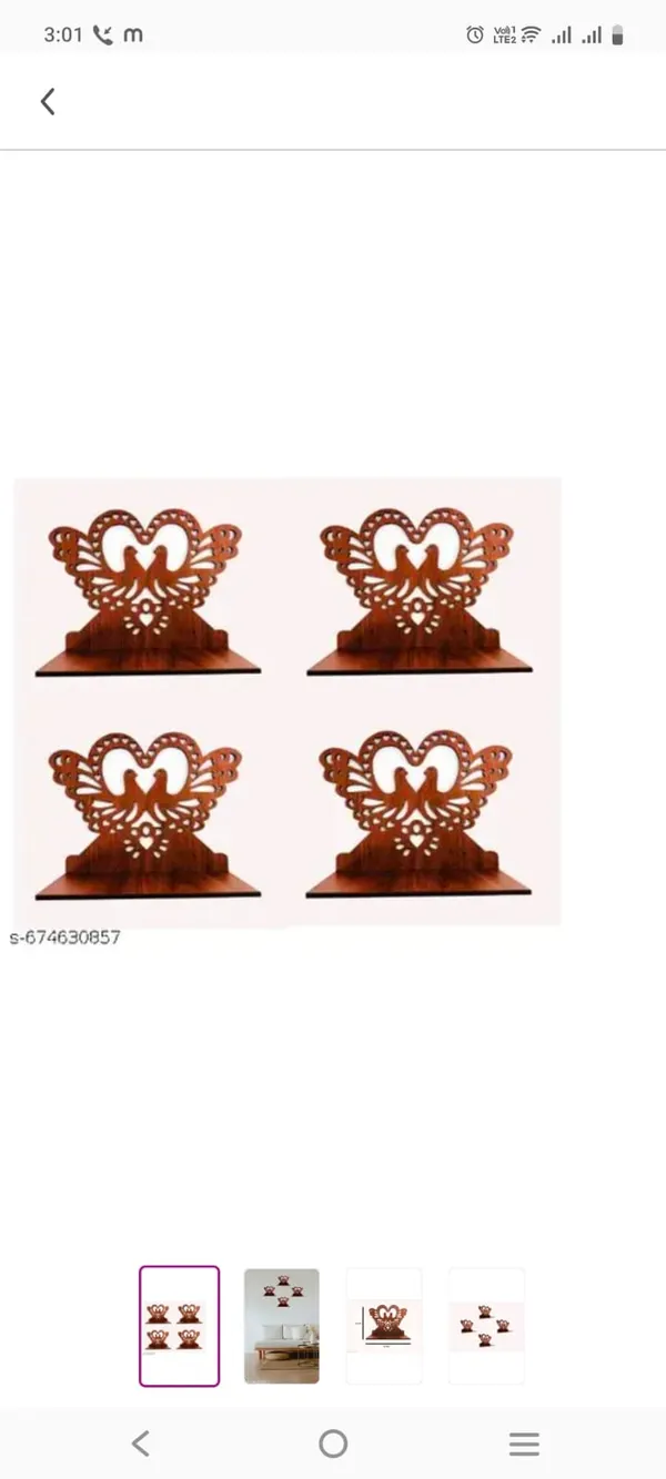 Wood_Brown_Love_Birds_Heart_Decorative_Showpiece_Set_Of_4