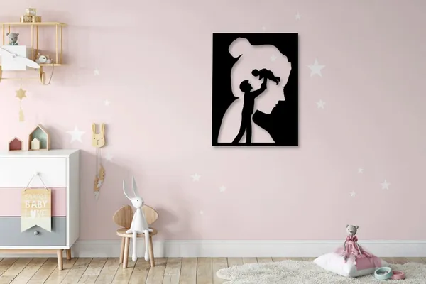 Metal_Artistic_Mother_Child_Silhouette_Wall_Art