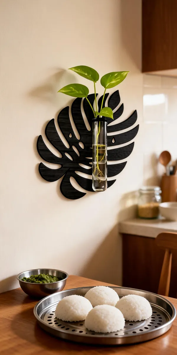 Wood_Black_Monstera_Leaf_Wall_Mounted_Glass_Vase_Planter