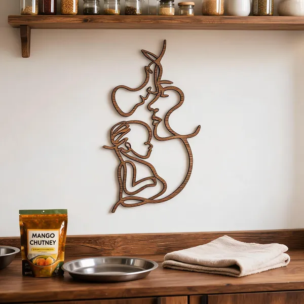 Metal_Minimalist_Mother_Child_Line_Art_Wall_Decor
