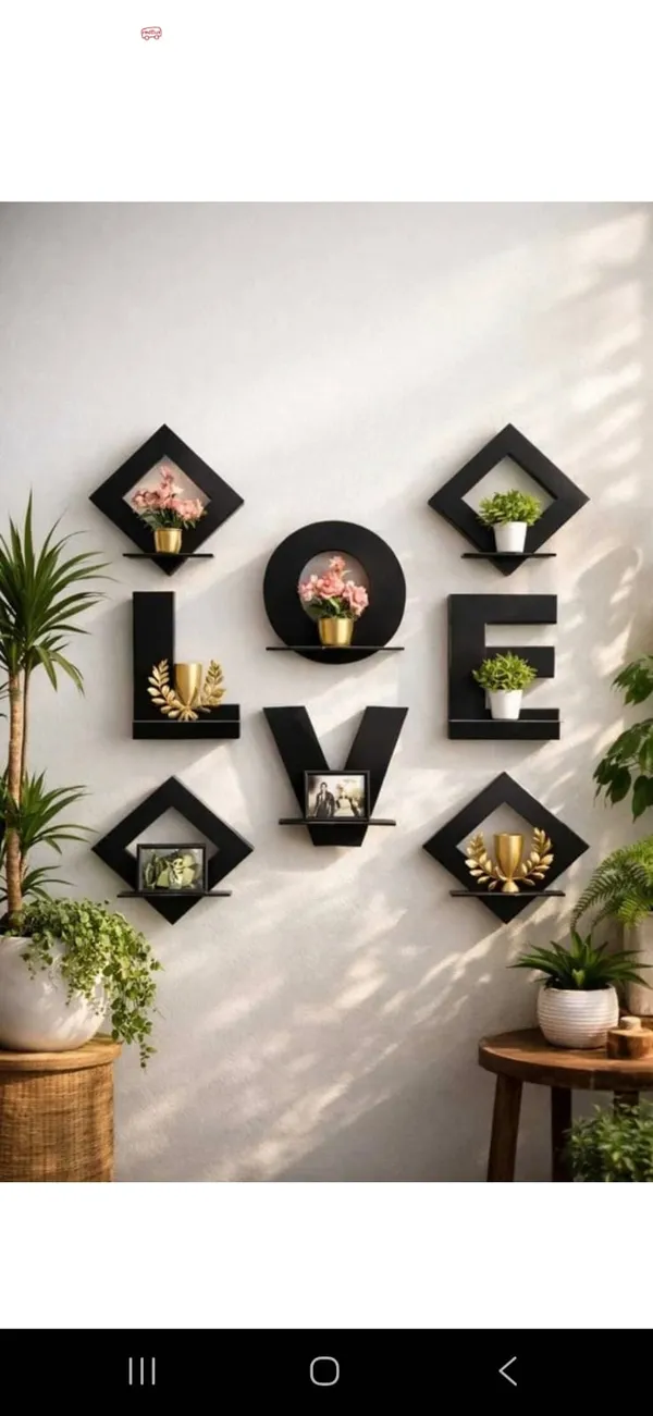Wood_Modern_Love_Letter_Shaped_Wall_Shelf_Set