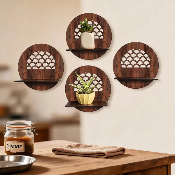 Wood_Rustic_Fish_Scale_Cutout_Round_Wall_Shelf_Set_Of_4