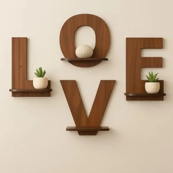 Wood_Rustic_Love_Letter_Shaped_Floating_Wall_Shelves_Set