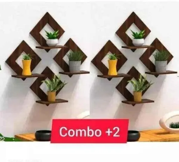 Natural_Wood_Geometric_Diamond_Shape_Wall_Mounted_Shelf_Set