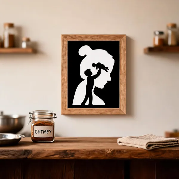 Metal_Contemporary_Father_Child_Silhouette_Wall_Art_Panel