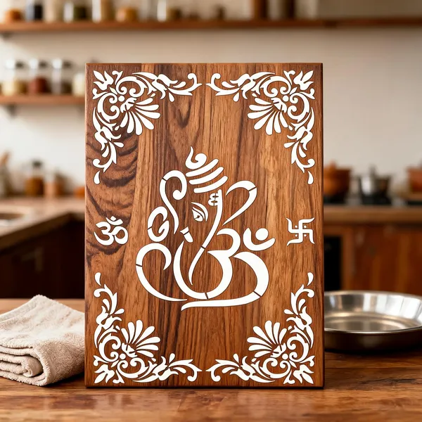 Wood_Brown_Ganesha_Om_Motif_Decorative_Wall_Art_Panel