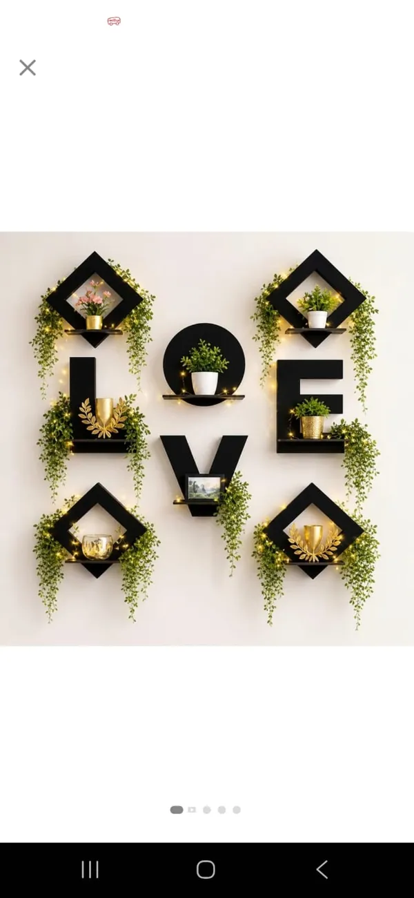 Wood_Modern_Love_Letter_Wall_Shelf_Set_With_LED_Lights