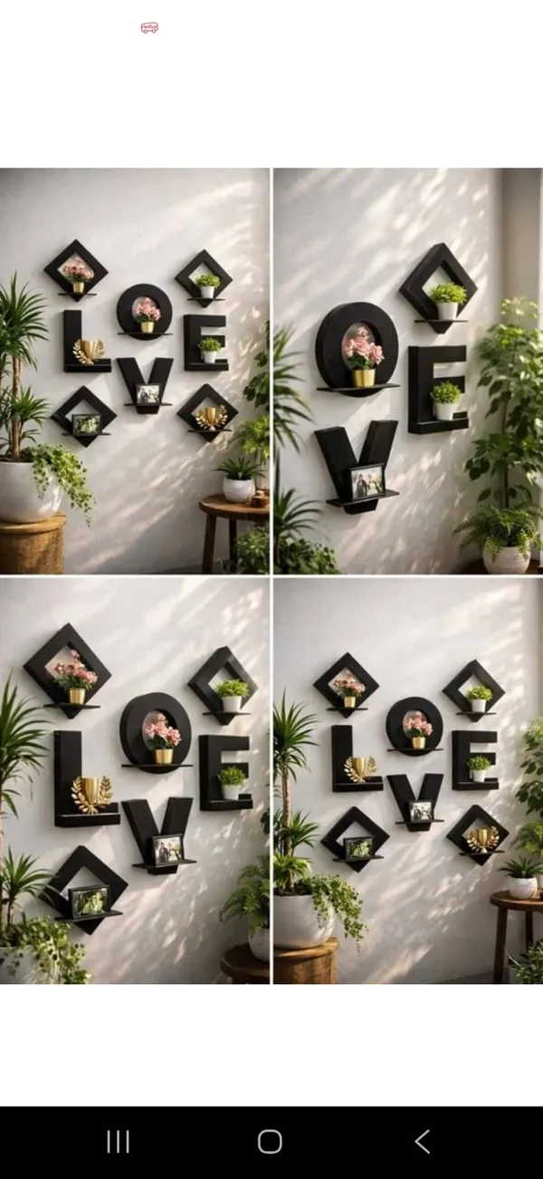 Wood_Modern_Love_Letter_Shaped_Wall_Shelf_Set