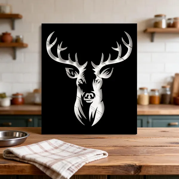 Natural_Wood_Monochrome_Deer_Head_Silhouette_Wall_Art_Panel