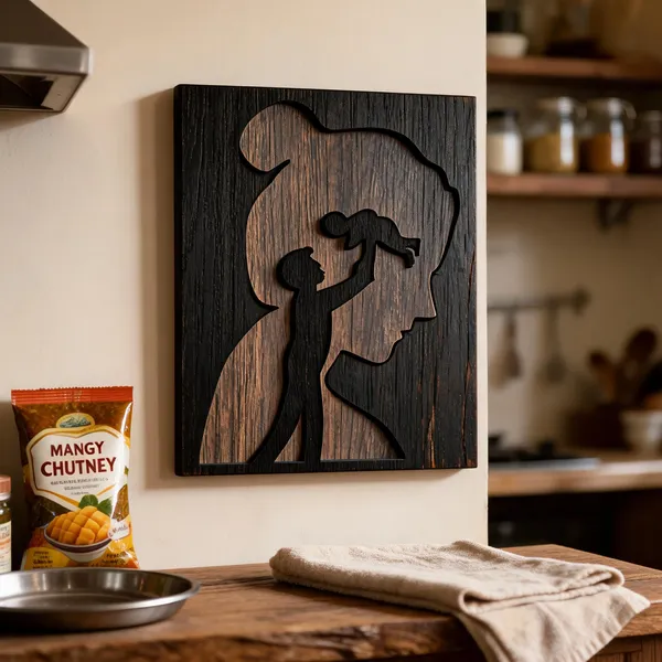 Natural_Wood_Contemporary_Mother_And_Child_Silhouette_Wall_Art