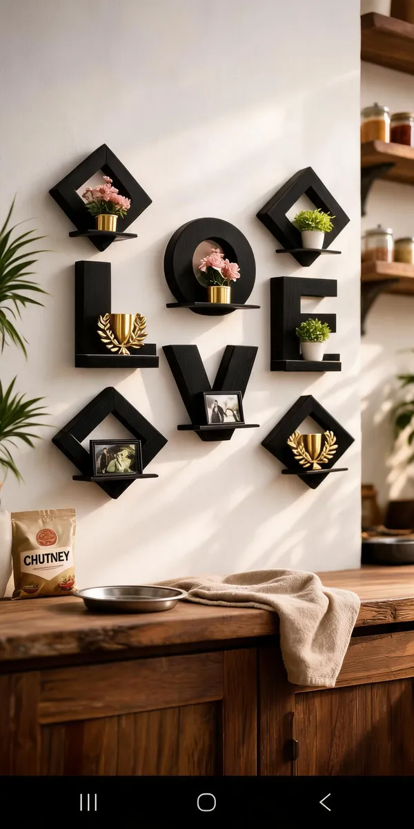 Wood_Modern_Love_Letter_Shaped_Wall_Shelf_Set