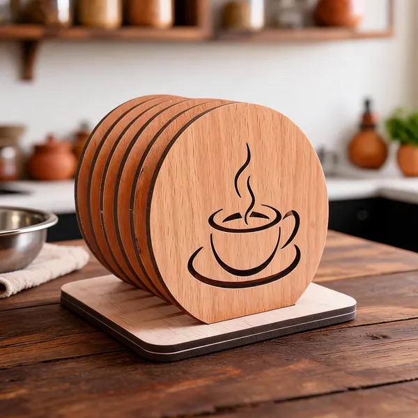 Wood_Rustic_Coffee_Cup_Laser_Cut_Round_Tea_Coaster_Set_Of_6