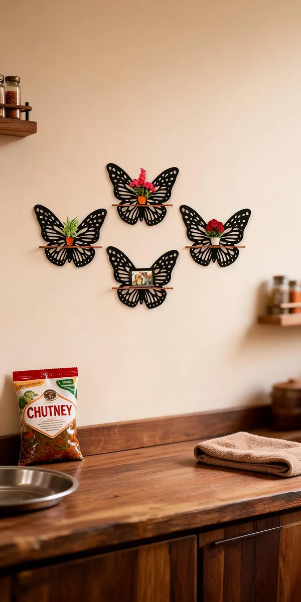 Wood_Whimsical_Butterfly_Silhouette_Wall_Shelf_Set_Of_4