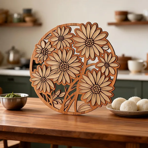 Metal_Modern_Daisy_Floral_Laser_Cut_Round_Wall_Art_Panel