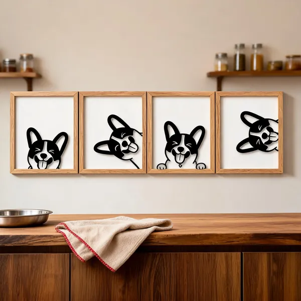 Metal_Modern_Peeking_Dog_Silhouette_Wall_Art_Set_Of_4