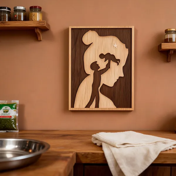 Metal_Artistic_Mother_Child_Silhouette_Wall_Art