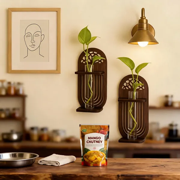 Natural_Wood_Arch_Cutout_Wall_Sconce_Glass_Vase_Planter_Set_Of_2