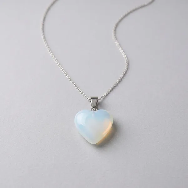 White_Sodalite_Heart_Shaped_Gemstone_Pendant_For_Men