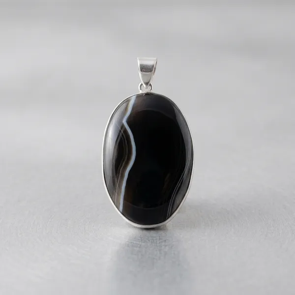 Black_Suleimani_Agate_Handcrafted_Pendant_For_Men