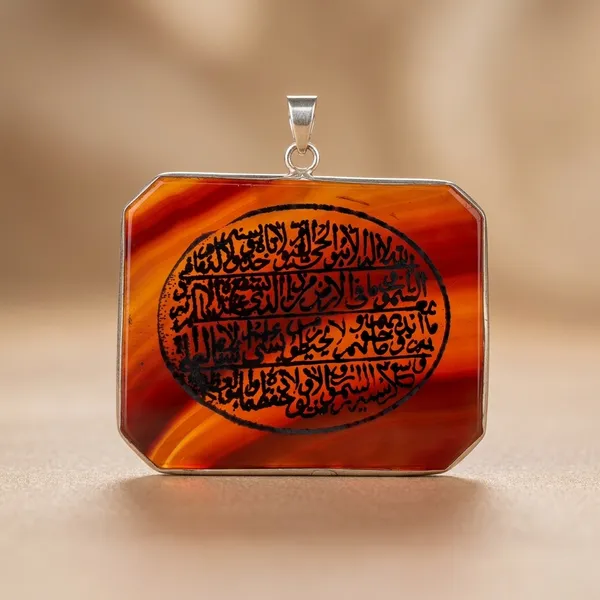 Maroon_Agate_Stone_Ayatul_Kursi_Engraved_Pendant_For_Men