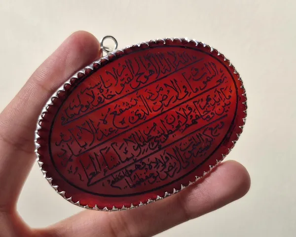 Maroon_Agate_Silver_Ayatul_Kursi_Engraved_Pendant_For_Men
