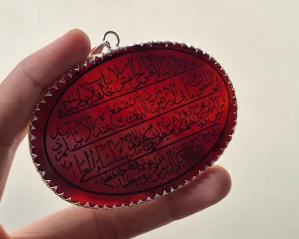 Maroon_Agate_Silver_Ayatul_Kursi_Engraved_Pendant_For_Men