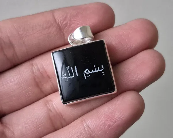 Black_Onyx_Sterling_Silver_Bismillah_Calligraphy_Pendant_For_Men