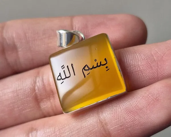 Yellow_Agate_925_Sterling_Silver_Bismillah_Engraved_Pendant_For_Men