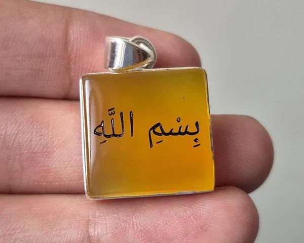 Yellow_Agate_925_Sterling_Silver_Bismillah_Engraved_Pendant_For_Men