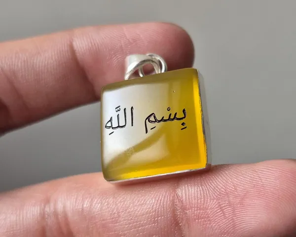 Yellow_Agate_925_Sterling_Silver_Bismillah_Engraved_Pendant_For_Men